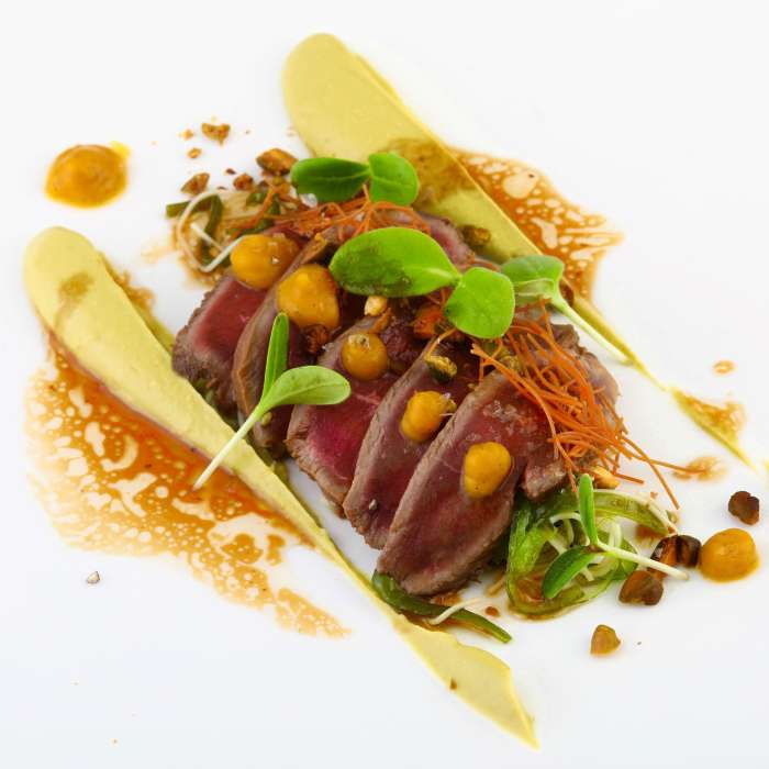 Tataki de filet d'oie